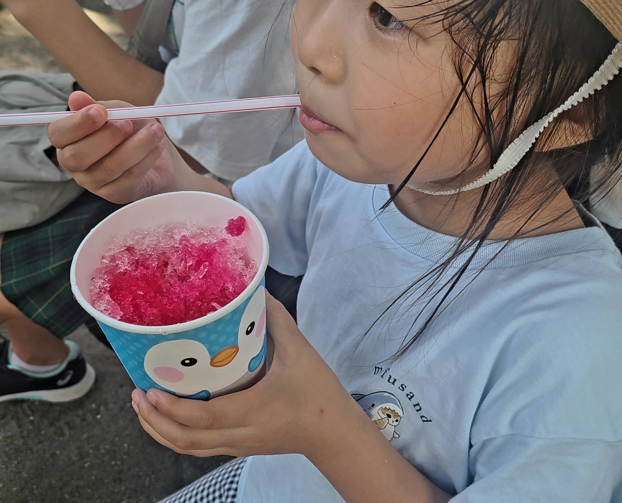 地域のお祭りで