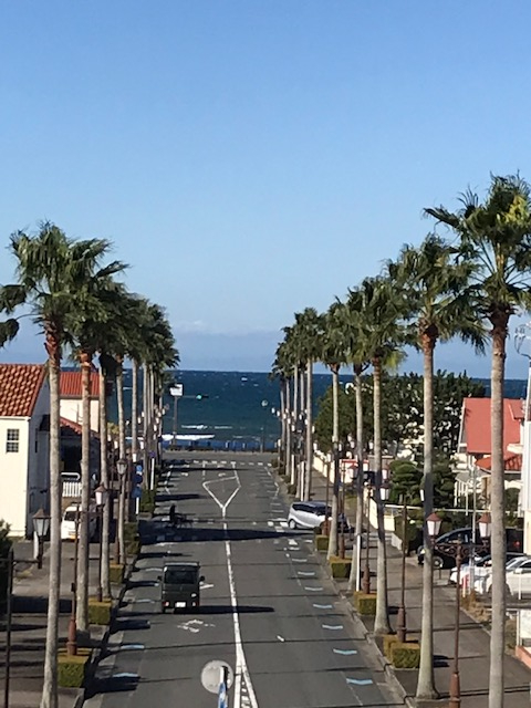 館山駅西口の風景